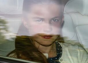 Princess Charlotte is the 'absolute double' of her father, say royal fans after she was pictured attending a Sunday church service in Balmoral (pictured left)
