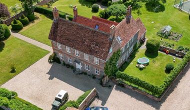 A hippy has been barred from approaching her mother in a dispute over a £3million manor house (pictured), caused by her use of a 'spiritual guru'