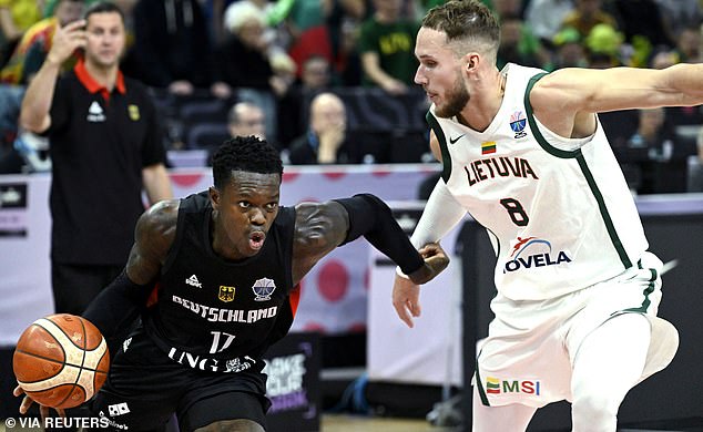 Germany's Dennis Schroder was the target of racist abuse during his team's EuroBasket game