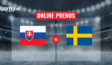 Slovensko – Švédsko: Online prenos z Hlinka Gretzky Cupu 2025