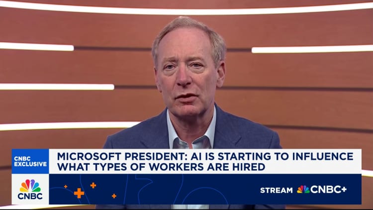 Microsoft President Brad Smith: AI is influencing the types of workers who are hired