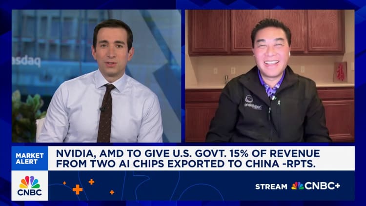 Ray Wang: Having Nvidia and AMD pay 15% of China chip sales revenues to U.S. govt. is 'bizarre'