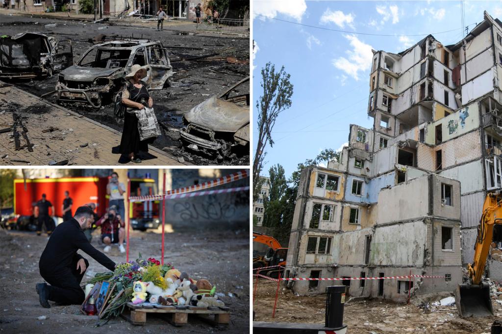 Three killed in Russia as Ukraine takes aim at Putin's oil and military sites