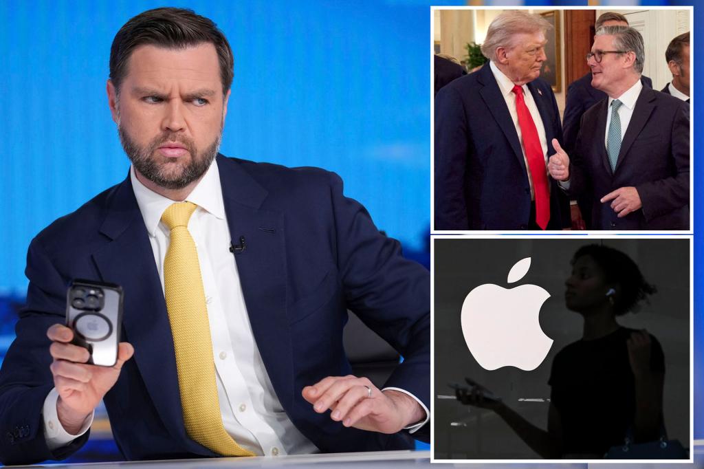 JD Vance leads effort to block UK from accessing US Apple user data