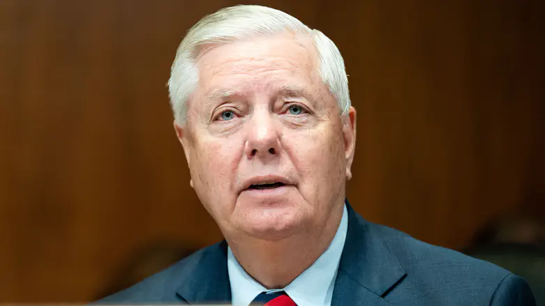 US Senator Lindsey Graham holds press conference in Tel Aviv
