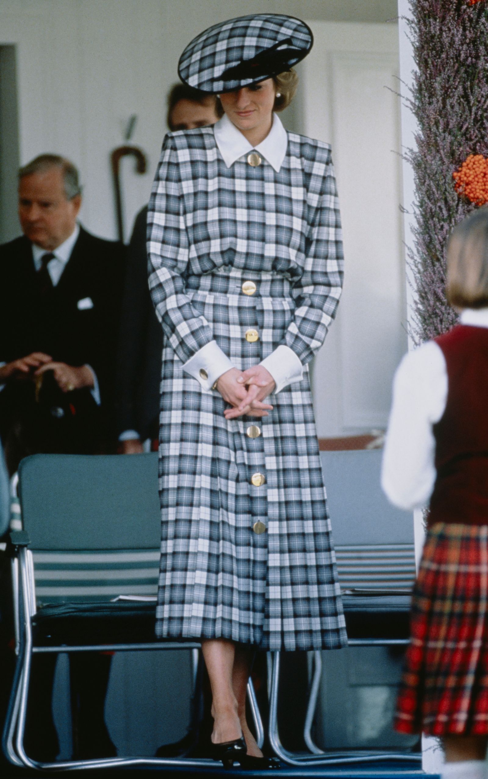 Royal style inspiration Princess Diana at the Braemar Games a Highland Games Gathering in Braemar Scotland September 1989