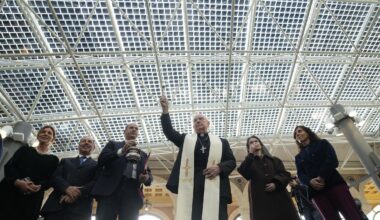 Vatican unveils photovoltaic roof as part of Pope's pledge to move to green energy