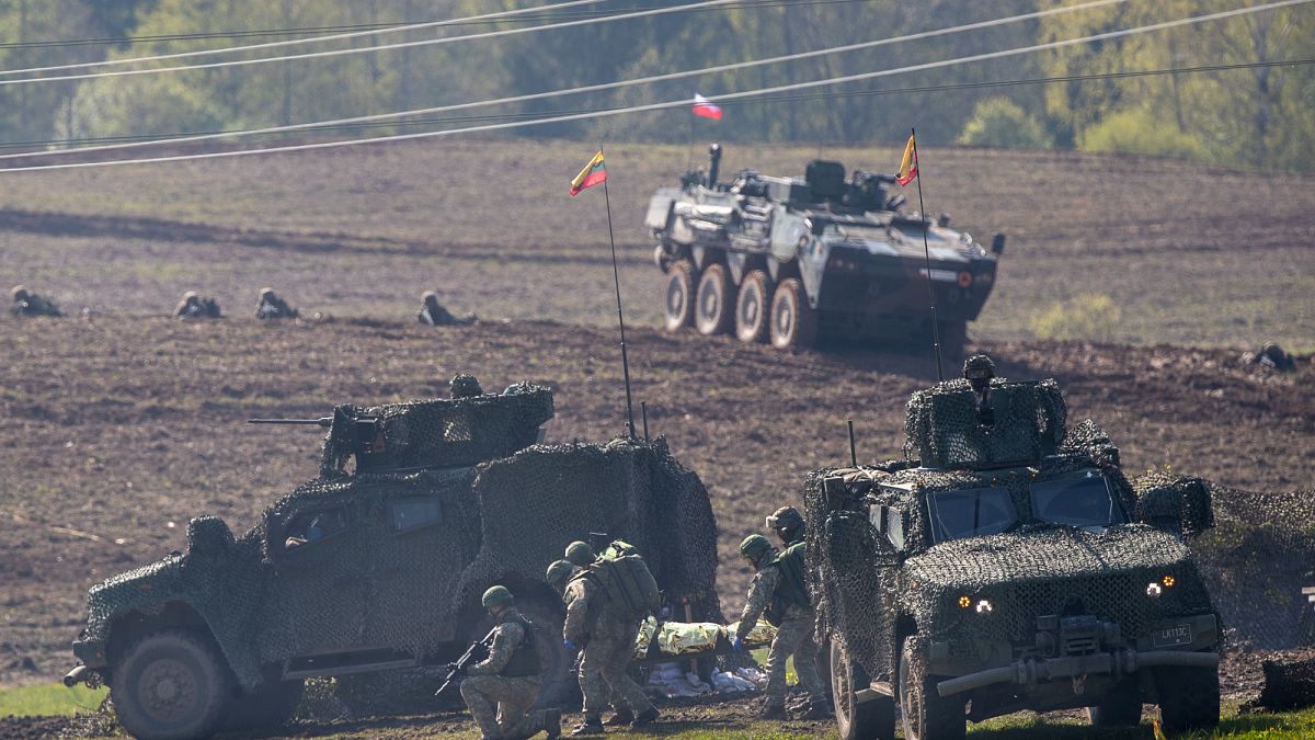 Lithuania has installed so-called 'dragon's teeth' on the border with Russia