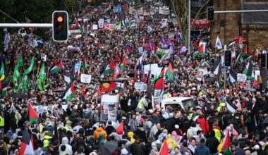 Tens of thousands protest Israel’s war on Gaza in Australia’s Sydney | Israel-Palestine conflict News