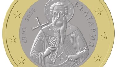 The President of the ECB Christine Lagarde welcomes the design of the Bulgarian euro coin with a denomination of 1 euro