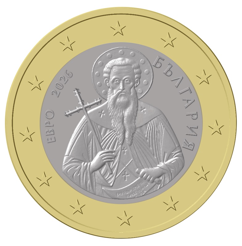 The President of the ECB Christine Lagarde welcomes the design of the Bulgarian euro coin with a denomination of 1 euro
