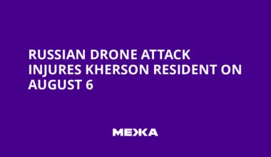 Russian Drone Attack Injures Kherson Resident on August 6