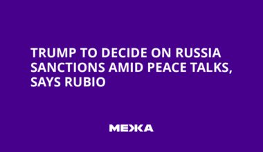 Trump to Decide on Russia Sanctions Amid Peace Talks, Says Rubio