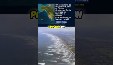 ¡Alerta de Tsunami Global! 🌊 Terremoto Histórico en Rusia Desata Olas Gigantes en Todo el Pacífico