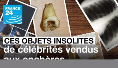 Ces objets insolites de célébrités vendus aux enchères • FRANCE 24