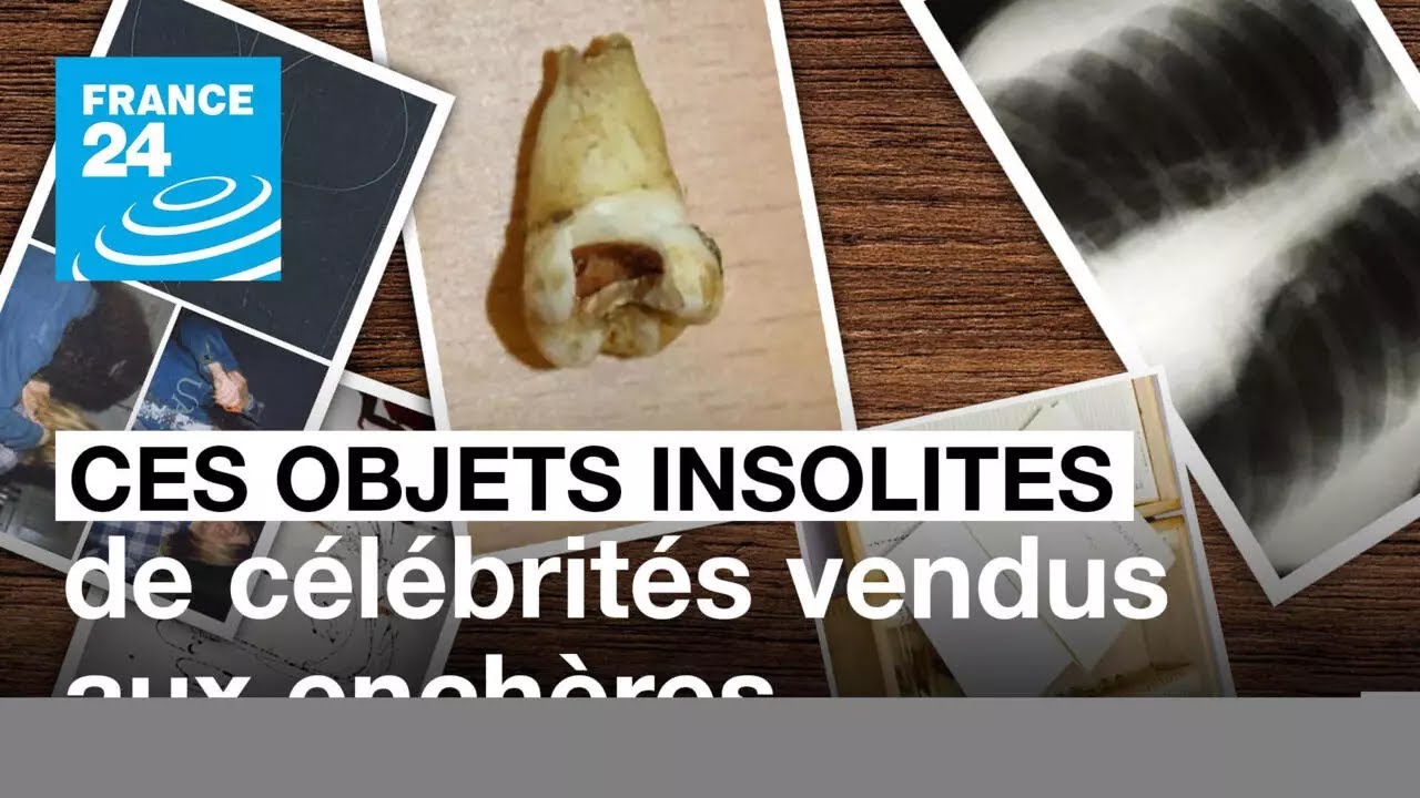 Ces objets insolites de célébrités vendus aux enchères • FRANCE 24