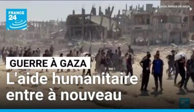L'aide entre dans la bande de Gaza • FRANCE 24