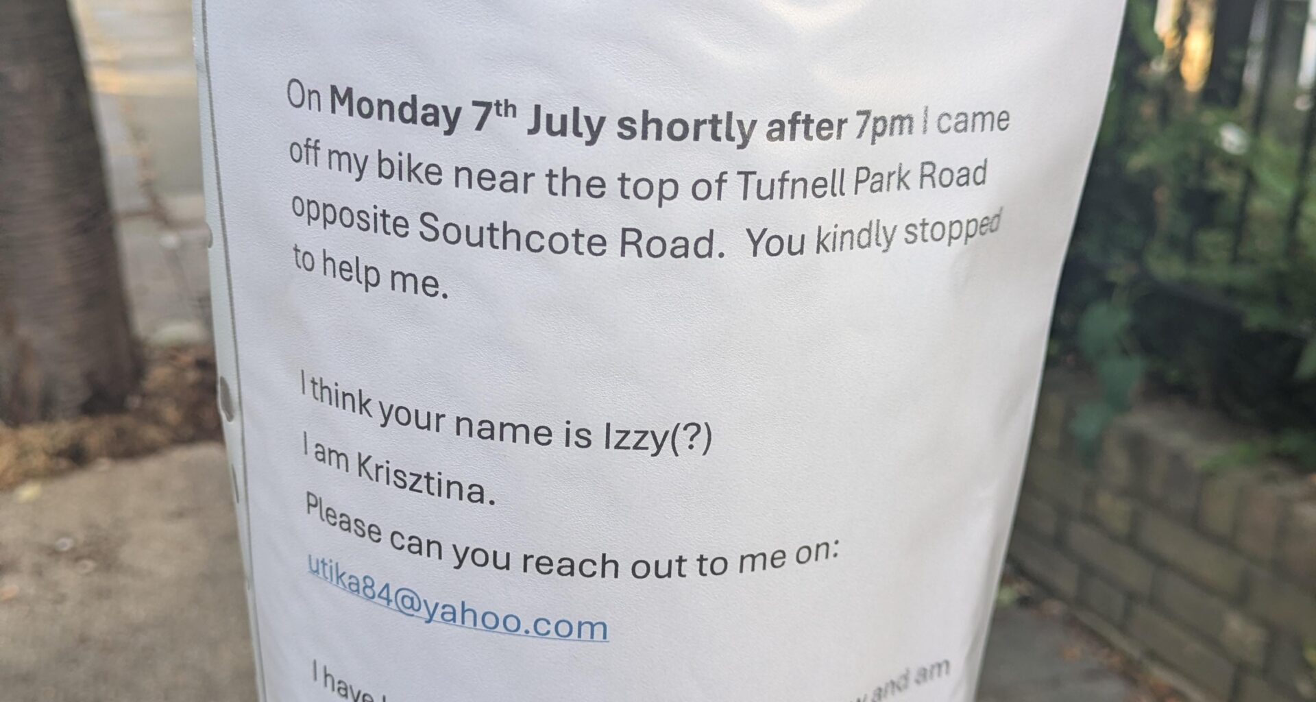 Looking for Izzy