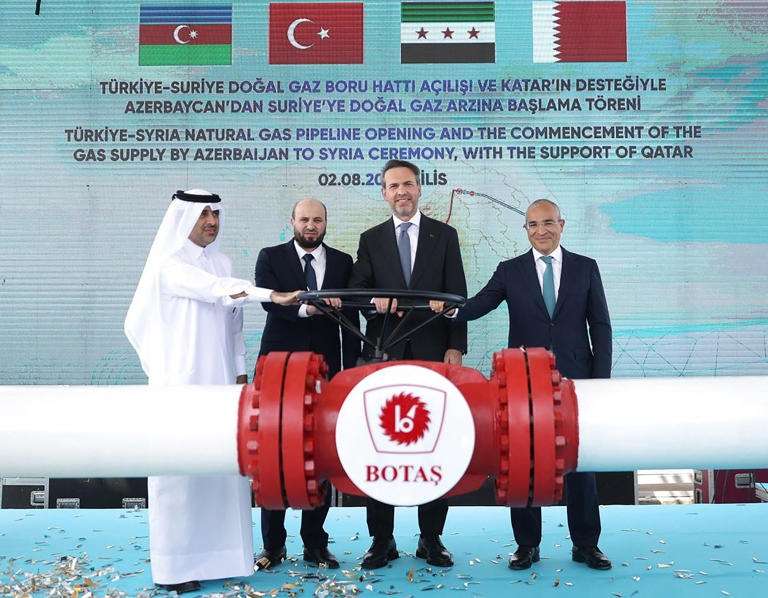 Syria Begins Receiving Gas from Azerbaijan via Turkey