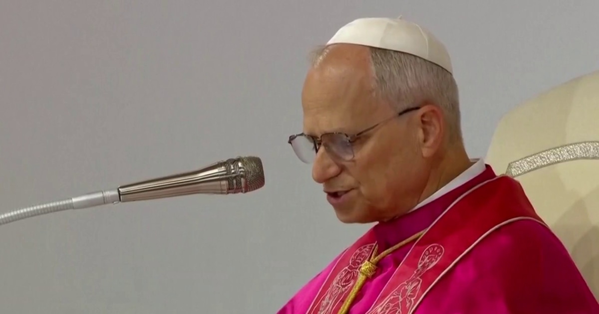 Pope Leo XIV addresses massive crowd at youth event