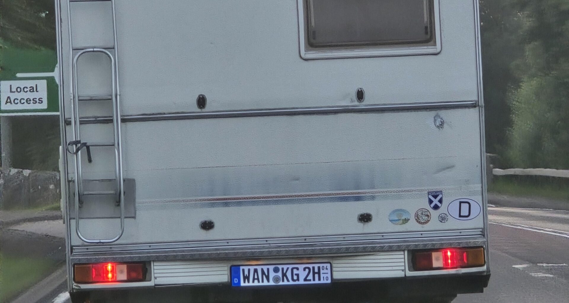Got stuck behind this wank the other day...
