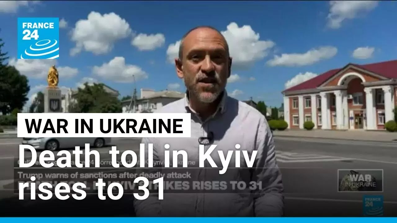 War in Ukraine: Death toll in Kyiv rises to 31 after russian strikes • FRANCE 24 English