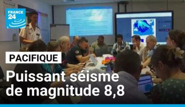 Tsunami dans le Pacifique après un séisme au large de l'Extrême-Orient russe • FRANCE 24