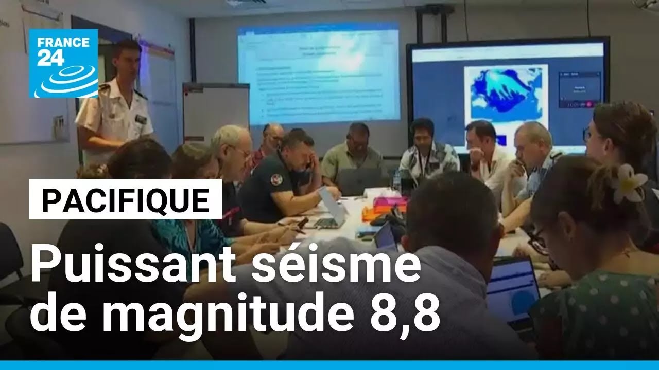 Tsunami dans le Pacifique après un séisme au large de l'Extrême-Orient russe • FRANCE 24