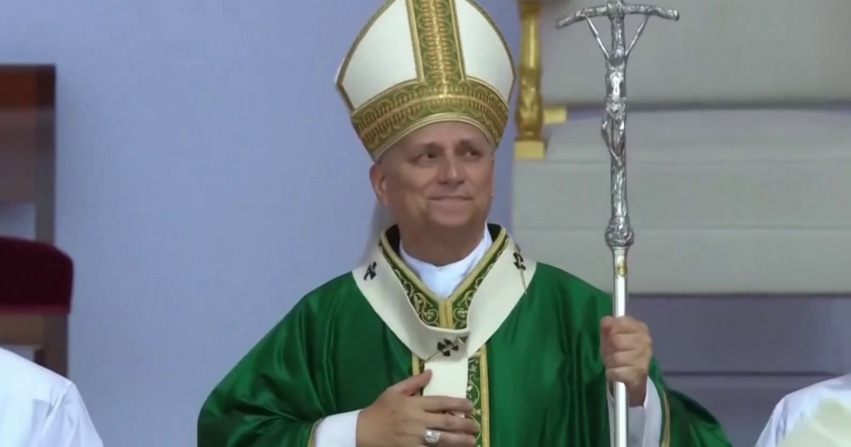 Pope Leo XIV celebrates mass in biggest event since conclave
