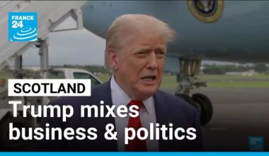 Trump mixes business & politics in Scotland • FRANCE 24 English