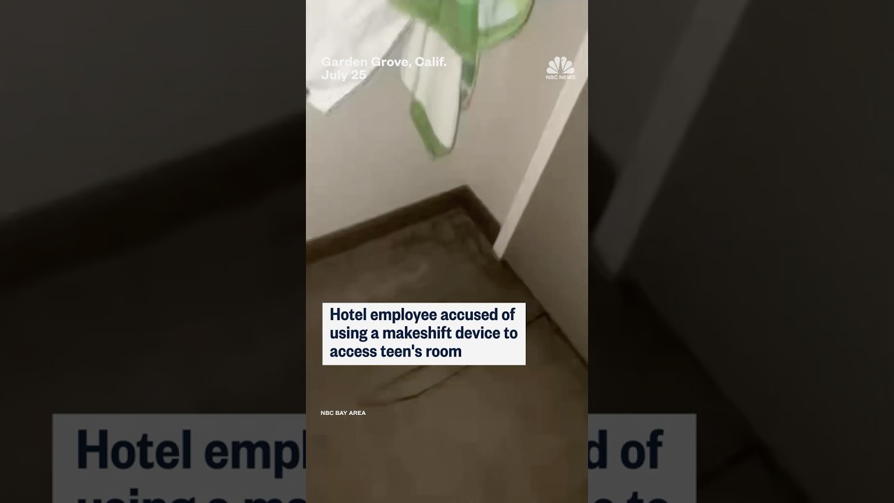 Hotel employee accused of using a makeshift device to access teen's room