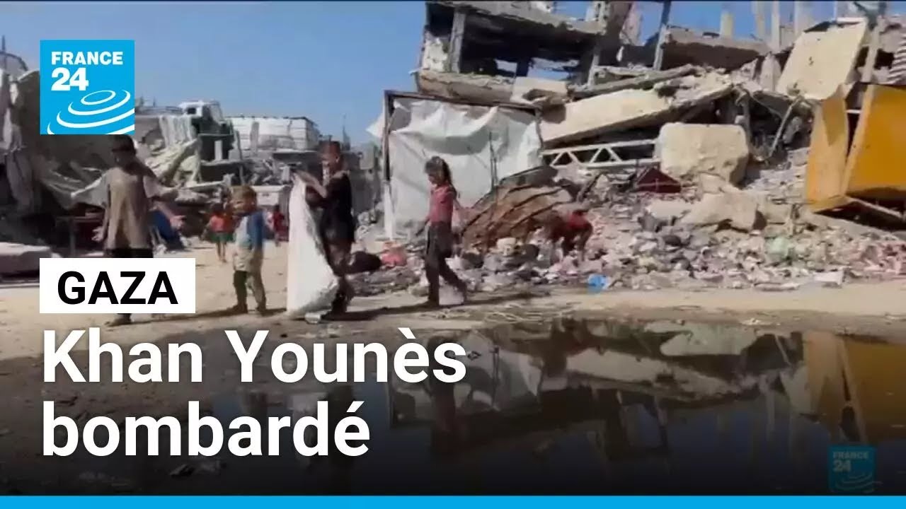 Guerre à Gaza: bombardements israéliens meurtriers à Khan Younès • FRANCE 24