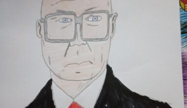 Drawing of Urho Kekkonen