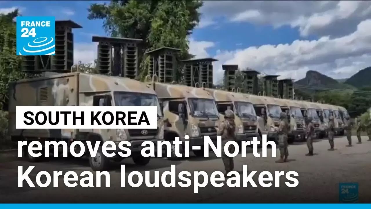 South Korea removes anti-North Korean loudspeakers on border • FRANCE 24 English