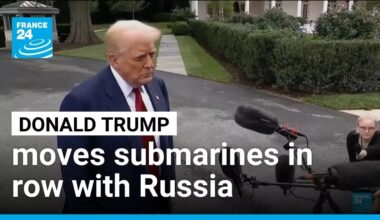 Donald Trump orders nuclear submarines moved after Russian 'provocative' comments • FRANCE 24