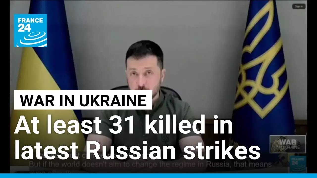 War in Ukraine : At least 31 killed in latest Russian strikes on Kyiv • FRANCE 24 English