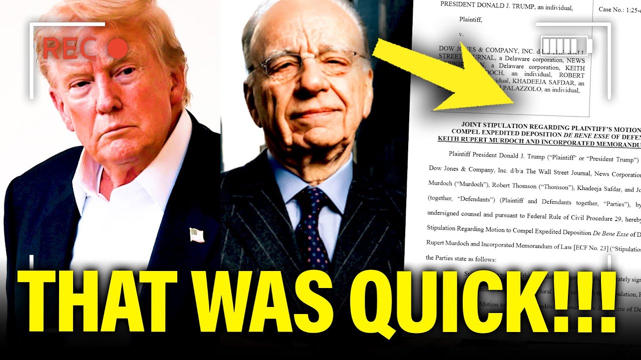 🚨Trump INSTANTLY FOLDS in Case against Murdoch