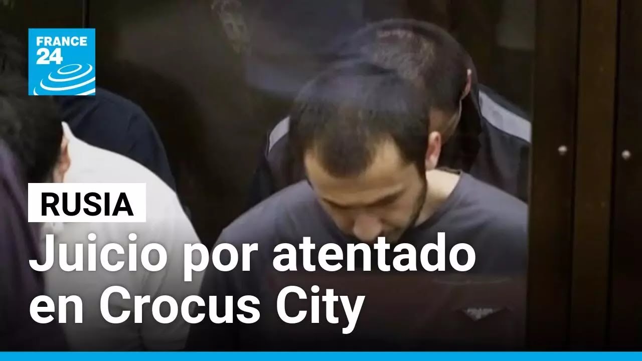 Inició el juicio por el atentado de 2024 en la sala de conciertos Crocus City, cerca de Moscú