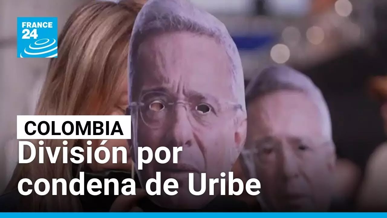 Colombia dividida tras anuncio de condena de expresidente Uribe