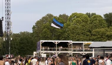 Whenever I go to an event, Estonian flag pole is always the longest