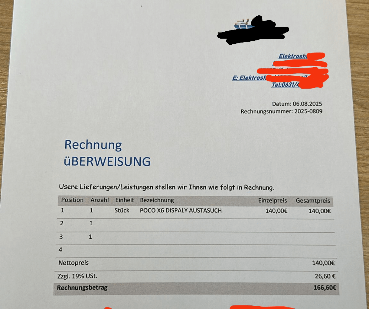 I was scammed? fake invoice