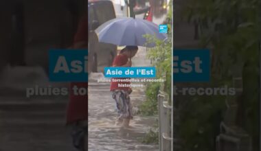 Asie de l’Est : des pluies torrentielles et des records historiques • FRANCE 24