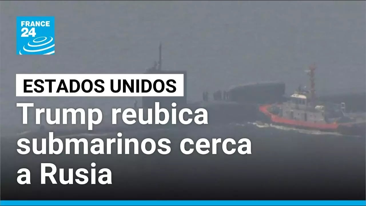 Trump anuncia reubicación de submarinos tras comentarios "provocadores" de expresidente ruso