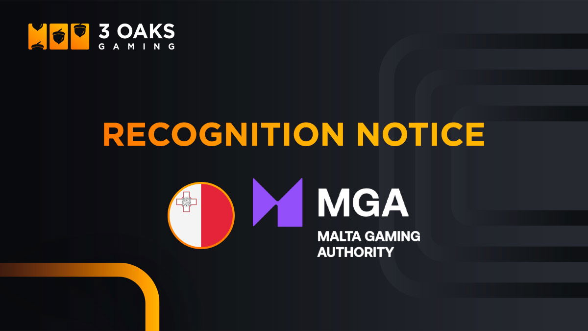 3 Oaks Gaming receives Malta Gaming Authority recognition to expand slot portfolio access