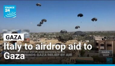 Italy to begin air drops of aid into Gaza, minister says • FRANCE 24 English