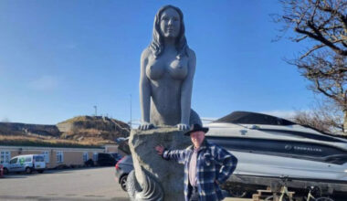 mermaid sculpture in Denmark accused of offending women