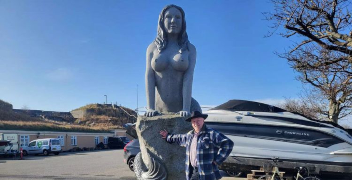 mermaid sculpture in Denmark accused of offending women