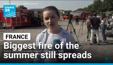 France's biggest wildfire of the summer has eclipsed the size of Paris and is still spreading