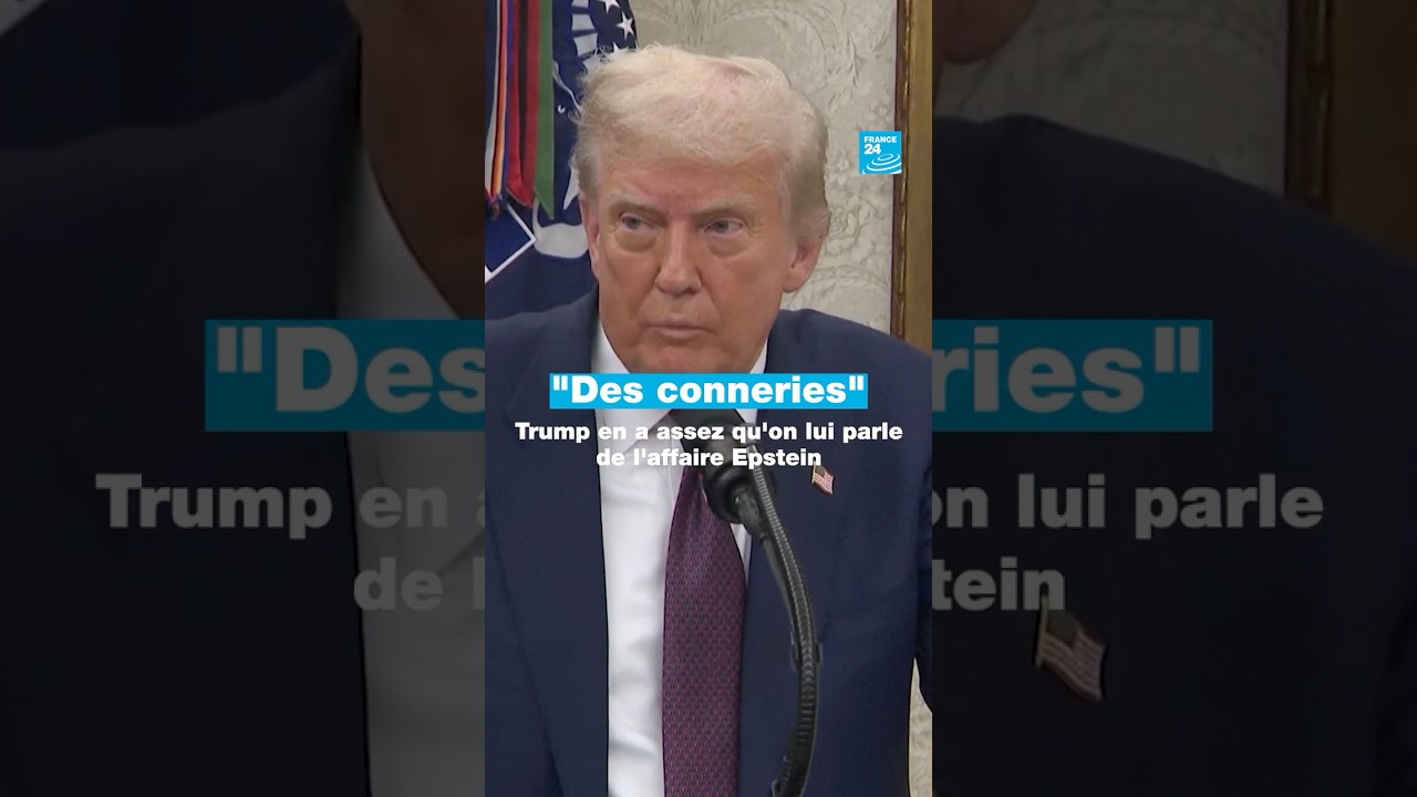 "Des conneries" : Trump en a assez qu'on lui parle de l'affaire Epstein • FRANCE 24