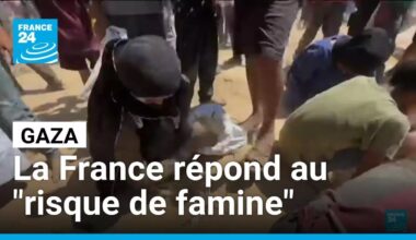 Gaza: la France a mené sa première opération "de largage de vivres" • FRANCE 24